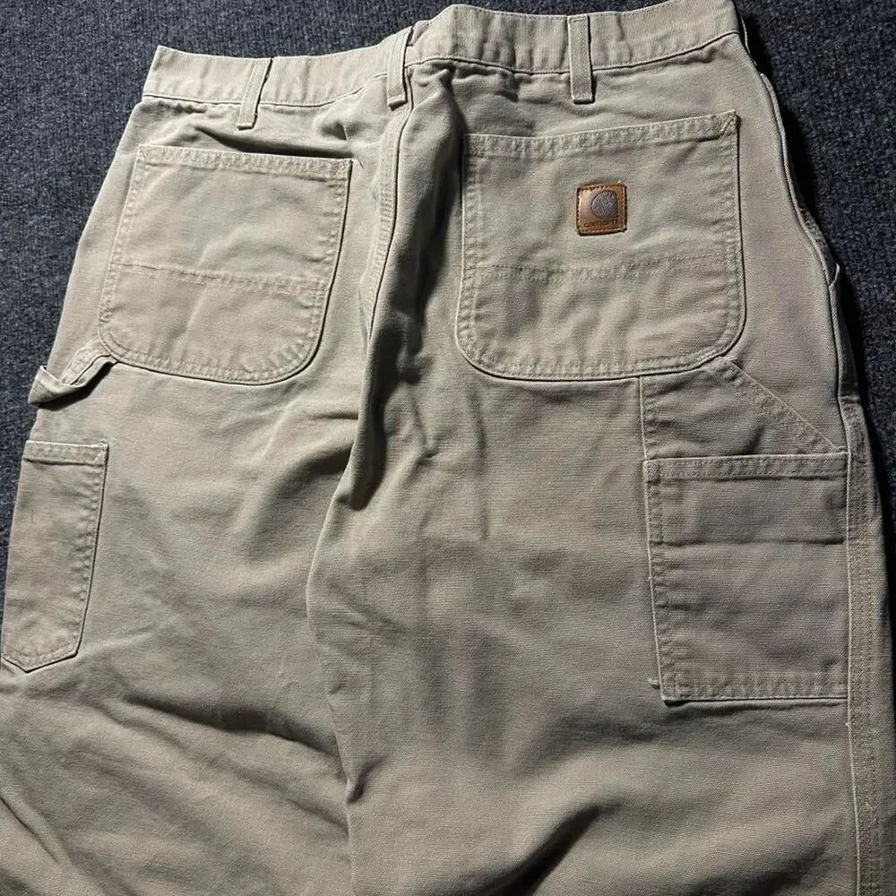 Carhartt Men's Tan and Cream Trousers
